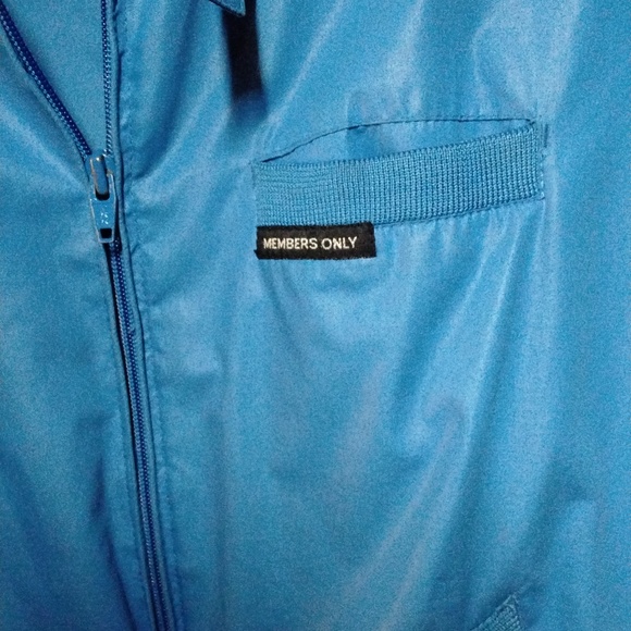 Members Only Blue Lightweight Jacket - Picture 3 of 5